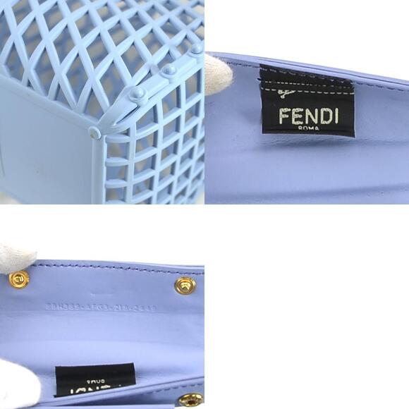 Fendi Basket Handbag Blue - Picture 5 of 5